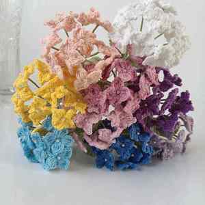 Vente flash - Bouquet de fleurs au crochet fait main - Décoration d'intérieur - Hortensia tricoté - Fleur artificielle - Product Image 1