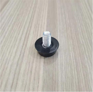 Adjustable Durable <b>Black</b> Modern Simple Foot Pad for <b>Cabinet</b> Square Tube with Plastic Material - Product Image 1