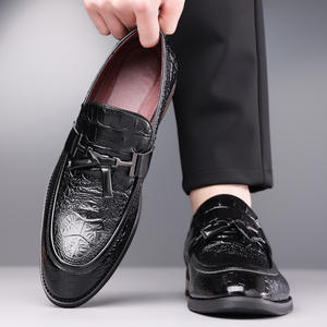 Chaussures décontractées en PU pour hommes 2026, basses, à lacets, imperméables, respirantes, antidérapantes, légères, polyvalentes, minimalistes, formelles - Product Image 4