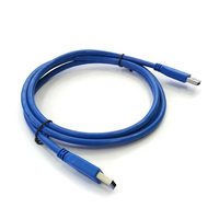 Kabel Ekstensi USB 3.0 Male Male dengan Pelindung Kepang, Konduktor Logam, dan Selubung PVC, Panjang 0.5m/1m/1.5m/2m/3m/5m untuk Komputer dan Kamera