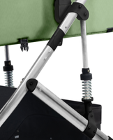 Poussette bébé en lin avec nacelle haute, pliable, multifonction, siège inclinable, landau de voyage pour nouveau-né jusqu'à 3 ans