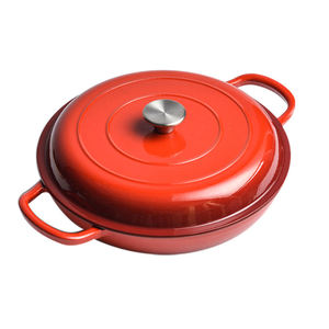 <span class=keywords><strong>Salud</strong></span> y protección del medio ambiente Recubrimiento de ollas fundidas de <span class=keywords><strong>hierro</strong></span> Cazuelas Cocina Olla antiadherente para mariscos - Product Image 3