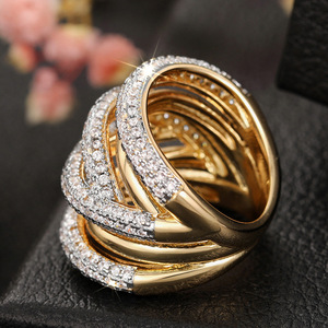 Anello dal Design Combinato di Linee, Stile Elegante per Donne - Product Image 3