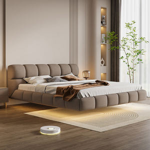 <span class=keywords><strong>Lit</strong></span> flottant haut <span class=keywords><strong>de</strong></span> gamme <span class=keywords><strong>avec</strong></span> tissu <span class=keywords><strong>de</strong></span> style crème clair, <span class=keywords><strong>lit</strong></span> nuage, vente en gros, <span class=keywords><strong>lit</strong></span> flottant <span class=keywords><strong>de</strong></span> taille king, <span class=keywords><strong>cadre</strong></span> <span class=keywords><strong>de</strong></span> <span class=keywords><strong>lit</strong></span> blanc crème pour la maison - Product Image 3