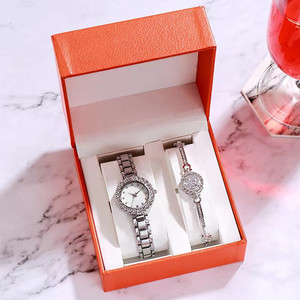 Wholesale Elegant Women Gift <strong>Set</strong> Crystal Bracelet Quartz <strong>Watch</strong> <strong>Set</strong> - Product Image 2