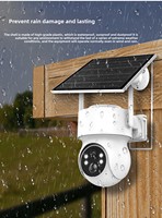 Caméra de sécurité solaire COSFLOW, extérieure, étanche, longue autonomie, batterie basse consommation, 4G SIM, vision nocturne, suivi de mouvement humain