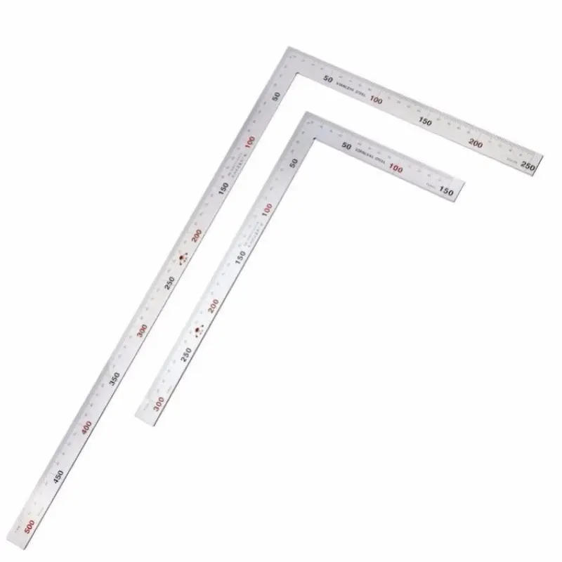 L - shaped triangle ruler stainless steel square
