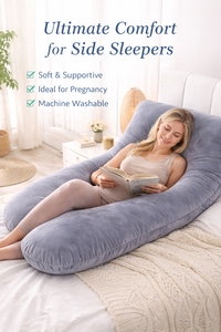 Oreiller <span class=keywords><strong>de</strong></span> <span class=keywords><strong>grossesse</strong></span> en forme <span class=keywords><strong>de</strong></span> G, oreiller <span class=keywords><strong>de</strong></span> soutien complet pour la maternité avec housse amovible et lavable - Product Image 2