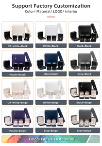 Nhà Sản Xuất Tùy Chỉnh Sang Trọng Cá Nhân Hộp Đồ Trang Sức Đặt PU Da Hộp Quà Tặng Đồ Trang Sức Hộp Bán Buôn - Product Image 3