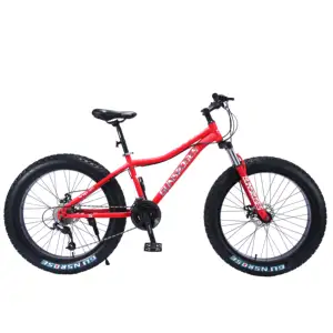 Venta al por mayor directamente de fábrica bicicleta de montaña suspensión neumático gordo 20/26 pulgadas bicicleta de nieve con casco