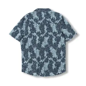Camisa de renda de manga curta com gola polo primavera-verão para homens personalizados OEM e ODM 2024