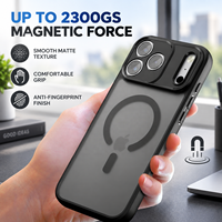 Nouvelle coque de téléphone magnétique mate pour iPhone 18 Pro 18 Pro Max 17 Pro 17 Pro Max 2300G, protection anti-chute avec coussin d'air et protection de l'appareil photo