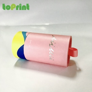 Boîtes cadeaux cylindriques de luxe en carton noir avec ruban, logo personnalisé, emballage <span class=keywords><strong>papier</strong></span>, pelliculage mat, gaufrage, revêtement UV, cadre photo - Product Image 6