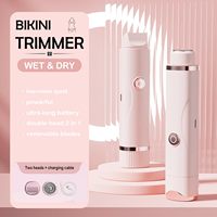 Meilleur appareil d'épilation pour bikini à usage domestique 2 en 1, épilateur pour poils du corps, double tête, tondeuse pour bikini pour femmes, rasoir électrique pour femmes