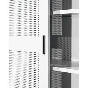 Casiers de rangement à 4/8 étagères réglables en treillis métallique micro-perforé pour armoire de porte et bords arrondis - Product Image 1