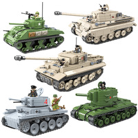 Char Panthère Allemand Militaire de la Seconde Guerre Mondiale MOC Blocs de Construction Jouet d'Ingénierie WW2 Army Tank 6 Soldiers For Military Fan