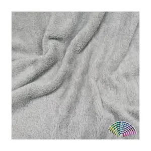 FACTORY FREE SAMPLE Customized 100% Polyester Antipill Windproof Dyed Printed Shu Velveteen Fleece Fabric Soft For Garment