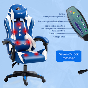 OEM personnalisé RGB Chaise Chaise de jeu Chaise pivotante en cuir PU avec massage Silla Gamer Style moderne Kursi Gaming Stuhl - Product Image 2