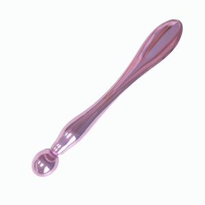 Outil de massage des yeux en métal rose rafraîchissant, bâtonnet à crème pour le visage en alliage de zinc pour raffermir la peau et la détente - Product Image 3