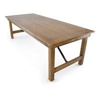 Table pliante en bois de pin massif, pour Banquet, maison, hôtel, livraison gratuite