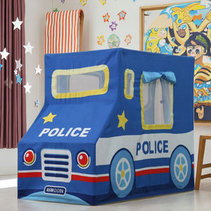 Asweets <span class=keywords><strong>Jouet</strong></span> de sport d'intérieur pour enfants <span class=keywords><strong>Tente</strong></span> de jeu en toile de coton avec cadre en bois Station de police pour enfants Playhouse - Product Image 4