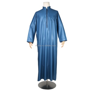 Verano diseño fresco auténtico Alharamain musulmán árabe vestido Jubba Abaya Ropa Étnica islámica Qatari Thobe <span class=keywords><strong>Kaftan</strong></span> rezando - Product Image 2