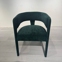 Fauteuil de salon en tissu de luxe italien pour hôtel, mobilier de loisirs, idéal pour salle à manger, salon, chambre d'hôtel, appartement