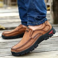 Chaussures basses décontractées en cuir imprimé crocodile, à lacets, confortables, antidérapantes, pour les activités de plein air et quotidiennes