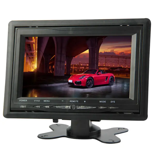 DC linha 7 polegadas 7588 TFT a cores LCD Car Monitor 2 Vídeo AV Entrada Retrovisor Display próprio molde da fábrica