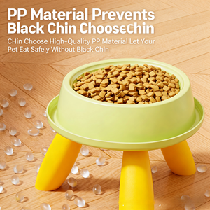 ชามอาหารแมวแบบยกสูง วัสดุ PP ป้อง<span class=keywords><strong>กัน</strong></span><span class=keywords><strong>มด</strong></span> ชามอาหารสัตว์เลี้ยงแบบยกสูง ช่วยป้อง<span class=keywords><strong>กัน</strong></span>การก้มเก็บอาหาร สำหรับแมวและสุนัขพันธุ์เล็ก - Product Image 1