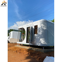 Prix d'usine – Nouvelle maison conteneur mobile, étanche, en acier léger, blanche, moderne, pour glamping, écologique, détachable, mini-maison, espace de vie compact
