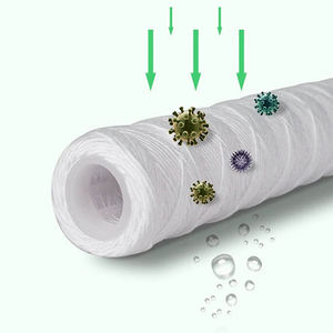 Cartouche filtrante à eau en <span class=keywords><strong>PP</strong></span> de 10 pouces, enroulée, pour usage domestique et hôtelier, prétraitement d'osmose inverse, OEM - Product Image 3