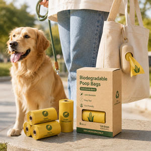 Robuste Biologisch Abbaubare Hundekotbeutel Auslaufsicher Leicht Reißbare Nachfüllrollen für Parks, Reisen und den Hausgebrauch - Product Image 2