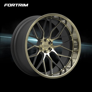 FORTRIM Roues de camion personnalisées 22x10 24x10 24x12 24x14 26x12 26x14 26x16 28x16 Concave profond poli Forgé Grandes roues de camion pour camion tout-terrain - Product Image 4