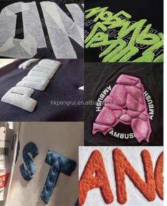 Venta al por mayor de ropa de calle de alta calidad personalizada fabricante desgastada Puff estampado polar sin cuerda pulóver Vintage Sudadera con capucha de gran tamaño - Product Image 6