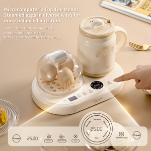 Vaporera Eléctrica Multifuncional de Doble Capa Anti-escaldaduras para Huevos, Panecillos, Maíz y Batata, Olla de 0.4L, Calentador de Tazas, Logotipo OEM a Color - Product Image 4