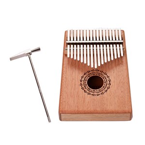 <span class=keywords><strong>Kalimba</strong></span>-Panel de palisandro de pulgar, 17 teclas, con bolsa de transporte, pegatinas, sintonizador, martillo, paño de limpieza - Product Image 1