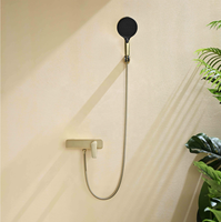 Mitigeur de douche mural Maestro Spectrum en laiton massif, design moderne, avec douchette à jet, pour projets hôteliers de luxe
