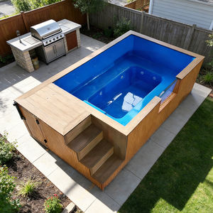 Piscina de Conversión de Contenedor de Envío con Estética Industrial Chic, Piscina Exterior - Product Image 2