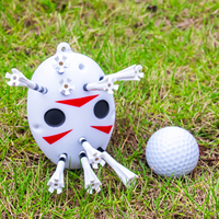 Porte-tee de balle de golf personnalisé pouvant contenir 13 t-shirts Accessoires de golf amusants Porte-t-shirt de golf en caoutchouc avec clip