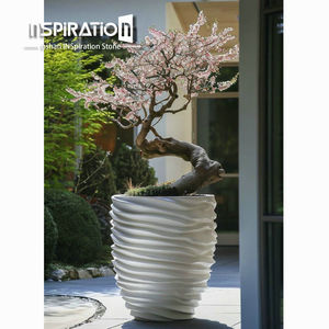 Bắc Âu tác phẩm điêu khắc Lọ Hoa Vườn khách sạn trang trí nội thất mặt nhà máy nồi lớn bình ngoài trời trong nhà sợi thủy tinh Trồng - Product Image 4