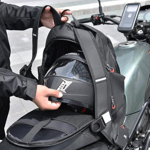 Sac à dos de moto imperméable de grande capacité, sac à casque, sac à dos de moto, fermeture éclair, équipement de voyage - Product Image 2
