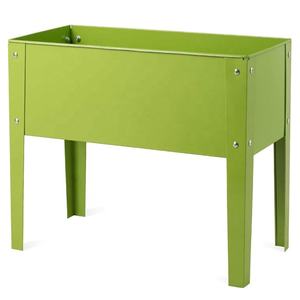 แท่นยืนโลหะเคลือบผงพร้อมกล่องดอกไม้สำหรับตกแต่งงานแต่งงานกลางแจ้ง - Product Image 1