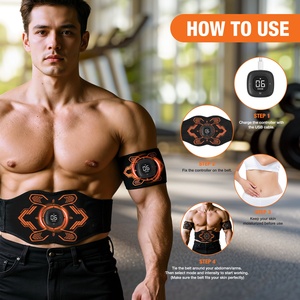 <span class=keywords><strong>Ceinture</strong></span> de massage électronique EMS <span class=keywords><strong>pour</strong></span> la tonification <span class=keywords><strong>abdominale</strong></span> et l'entraînement musculaire – Thérapie par impulsions rechargeable - Product Image 6