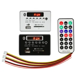 BLE5.0 MP3-Decoder-Decodierplatinenmodul 12-V-Auto-USB-MP3-Player WMA-WAV-TF-Kartens teck platz/USB/FM-Remote-Board-Modul