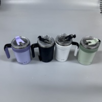 Mixeur à café miniature détachable en acier inoxydable, alimentation USB Type-C, étanche IPX6, capacité 380 ml, 1 vitesse, logo personnalisé imprimé