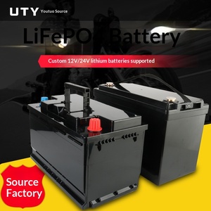 Batterie de stockage d'énergie photovoltaïque extérieure à grande capacité 12V/24V alimentée par cellules solaires au phosphate de fer et de lithium - Product Image 1