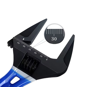 Clé ultra-fine à grande ouverture, manche court pointu, 5/6/8 pouces, type plat fin, clé à molette réglable pour espaces restreints - Product Image 3
