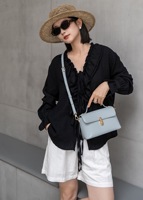 Sac à main en cuir véritable de luxe, nouveau design tendance, sac à bandoulière décontracté grande capacité pour femme
