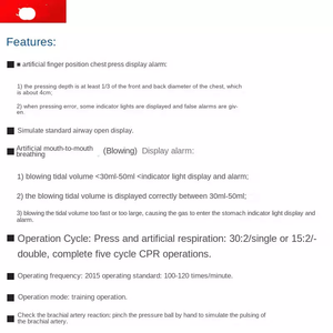 เครื่องจำลองการช่วยชีวิตเด็กจาก Cpr ทารกปฐมพยาบาลทางการแพทย์ช่วยสอนคนใหม่ - Product Image 4